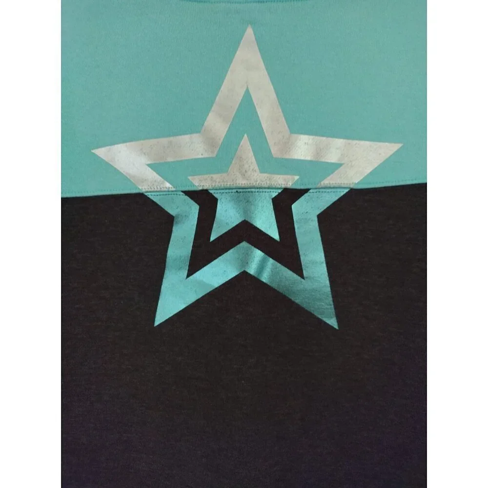 Xersion Girls Pullover Hoodie Sweatshirt Star Design Size L 14 Kids Casual.